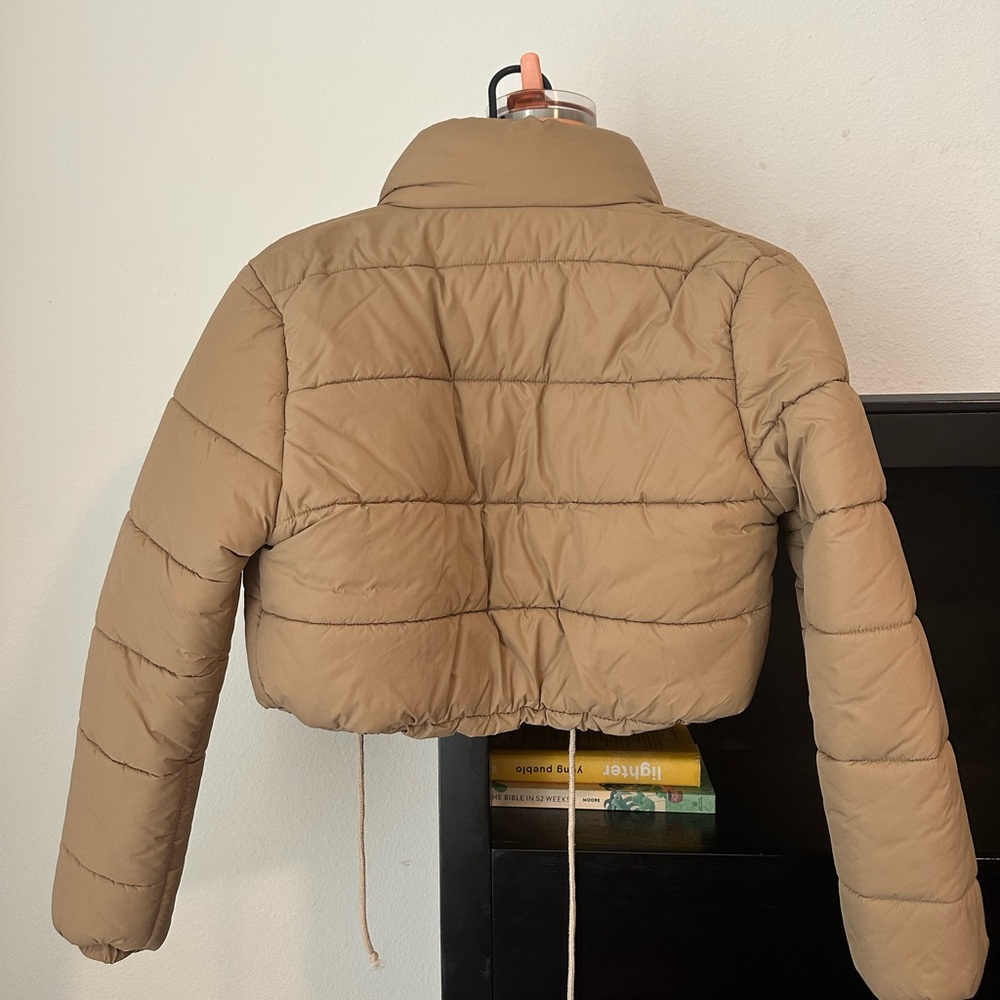 Shein Light Brown Puffer Jacket - image 2